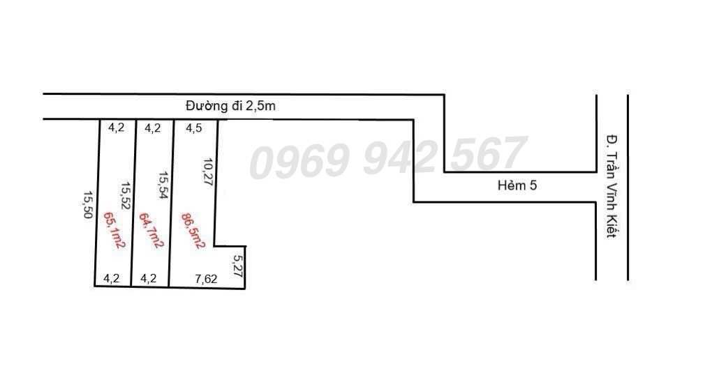 Đất nền thổ cư An Bình, Ninh Kiều 64m² giá từ 1.35 tỷ - Tiện ích đầy đủ xung quanh!