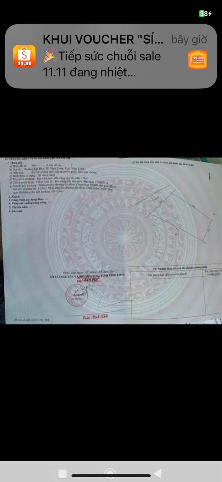 Nhà riêng phường Tân Hòa, Vĩnh Long 63.5m² giá 580 triệu - Sẵn sàng vào ở!