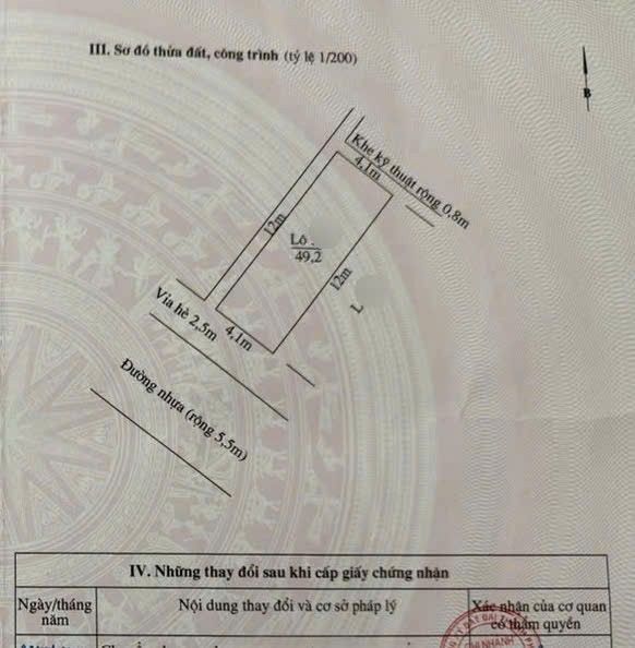 Đất tái định cư Đằng Hải 49.2m² giá 4.6 tỷ - Đường Trần Hoàn, 3 mặt thoáng!