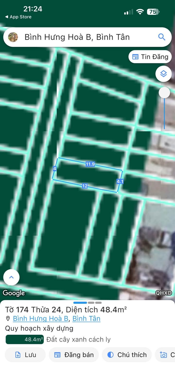 Đất nền Bình Hưng Hòa B, Bình Tân 50m² - Giá thương lượng hấp dẫn!