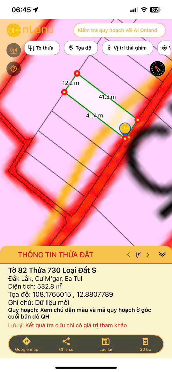 Đất nền Ea Tul Cư M'gar 1225m² giá 1.5 tỷ - Sổ hồng chính chủ!