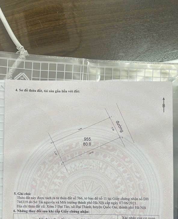 Đất nền xóm 3, xã Đại Thành 80m² - Gần trường học và trạm xá