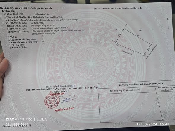 Đất nền góc 2 mặt tiền đường sau chợ Ông Hộ, 150m² giá 680 triệu - Cơ hội đầu tư sinh lời!