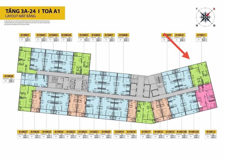 Căn hộ Cora Tower Đà Nẵng 68m² giá 4.23 tỷ - View sông, biển tuyệt đẹp!