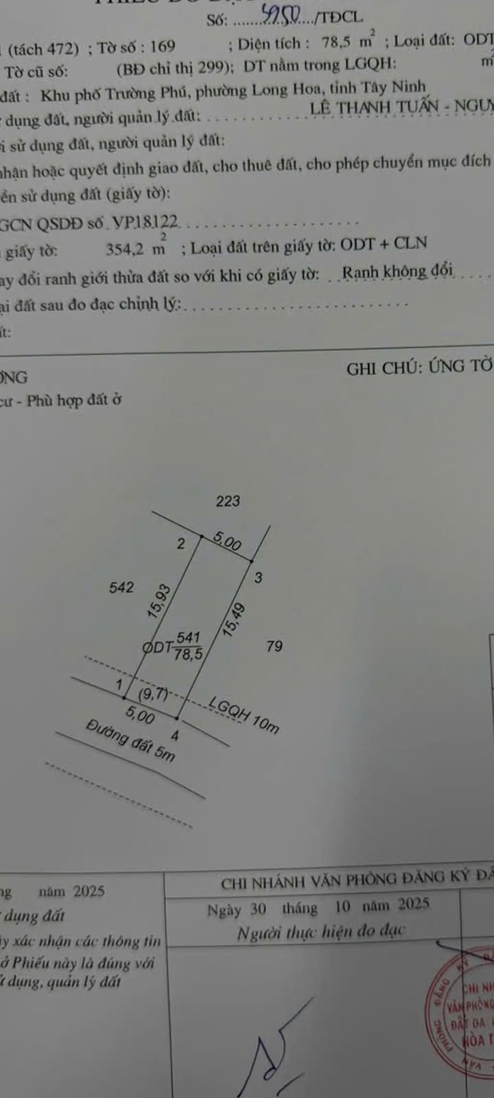 Đất thổ cư Nguyễn Lương Bằng 79m² giá 295 triệu - Khu dân cư an ninh!