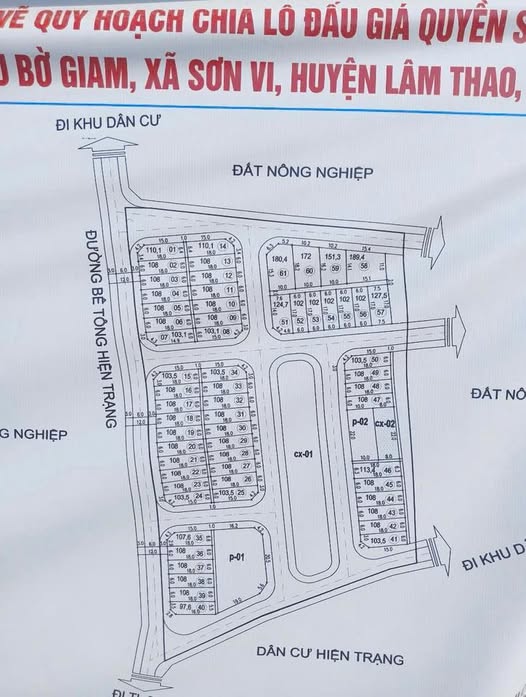 Đất nền 103m² Phùng Nguyên, Lâm Thao, Phú Thọ - Giá chỉ 1.3 tỷ - Sổ đỏ chính chủ!