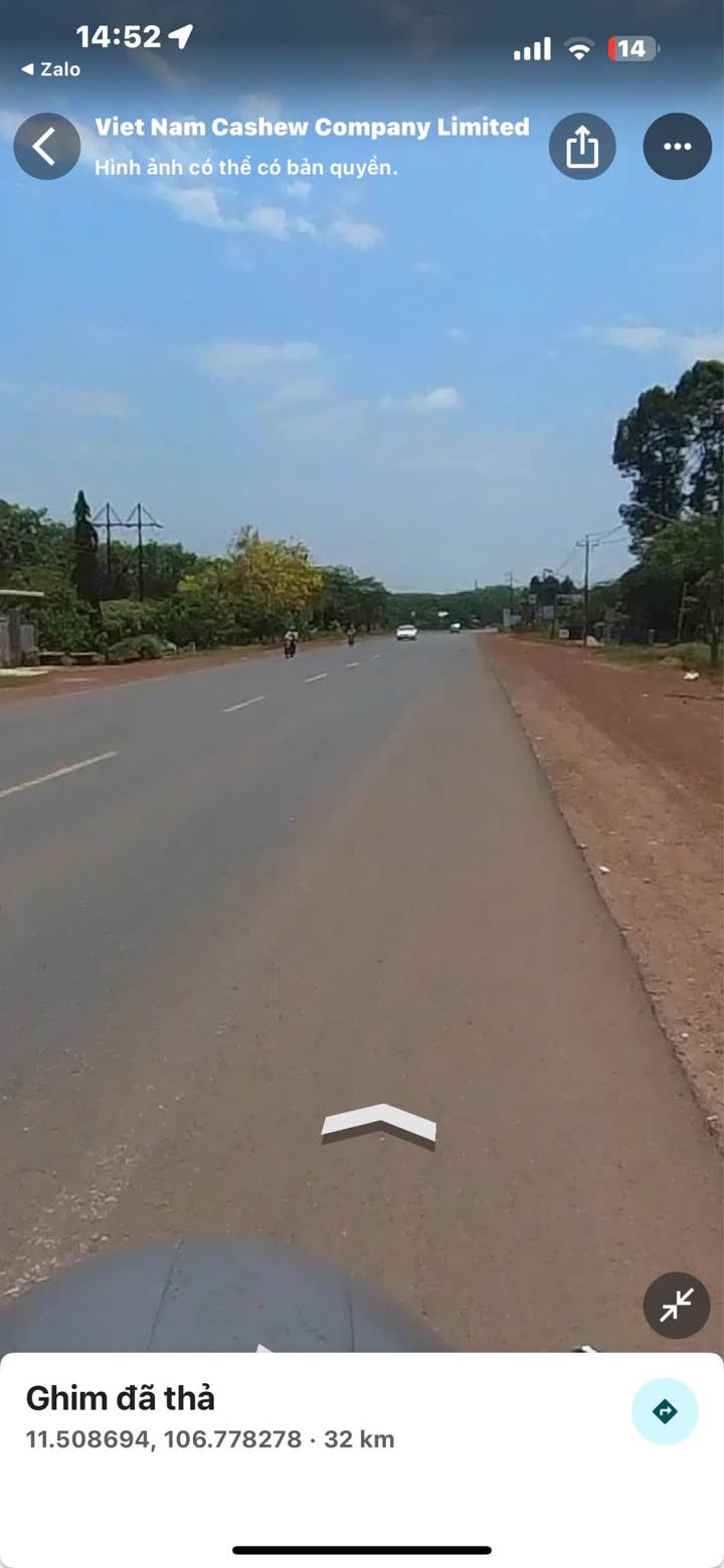 Bán lô đất mặt tiền Quốc Lộ 14, phường Tân Thành, 360m² - Giá 1.29 tỷ, cơ hội đầu tư tuyệt vời!