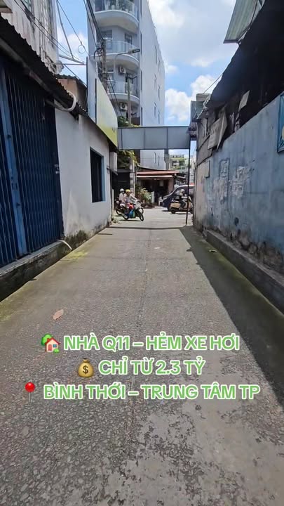 Nhà hẻm xe hơi đường Bình Thới, Q.11, 9.9m² giá chỉ 2.3 tỷ - Cơ hội đầu tư sinh lời!