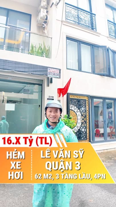 Nhà phố Lê Văn Sỹ Quận 3 62m² giá thỏa thuận - Lô góc, ô tô vào tận nơi!