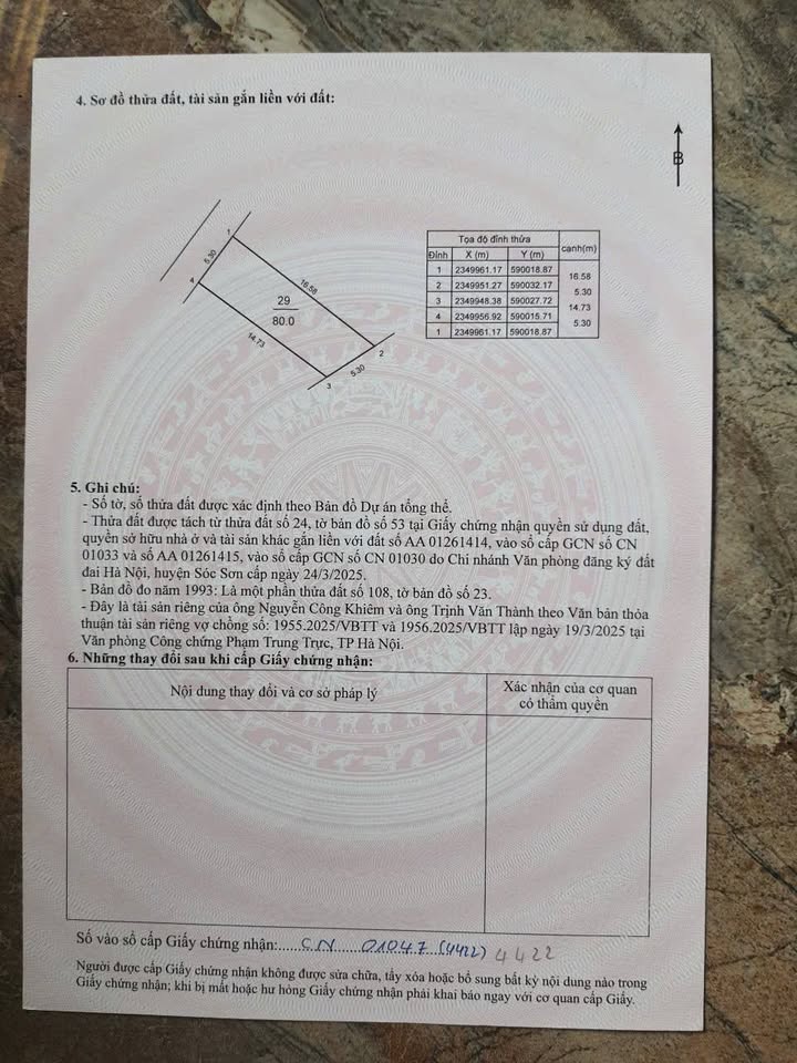 Đất thổ cư 80m² Tiên Dược, Sóc Sơn - Đường ô tô tránh, 2 mặt tiền