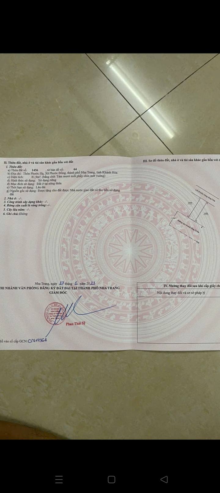 Đất thổ cư Phước Đồng Nha Trang 82m² giá 1.3 tỷ - Mặt tiền ô tô, vị trí đẹp!