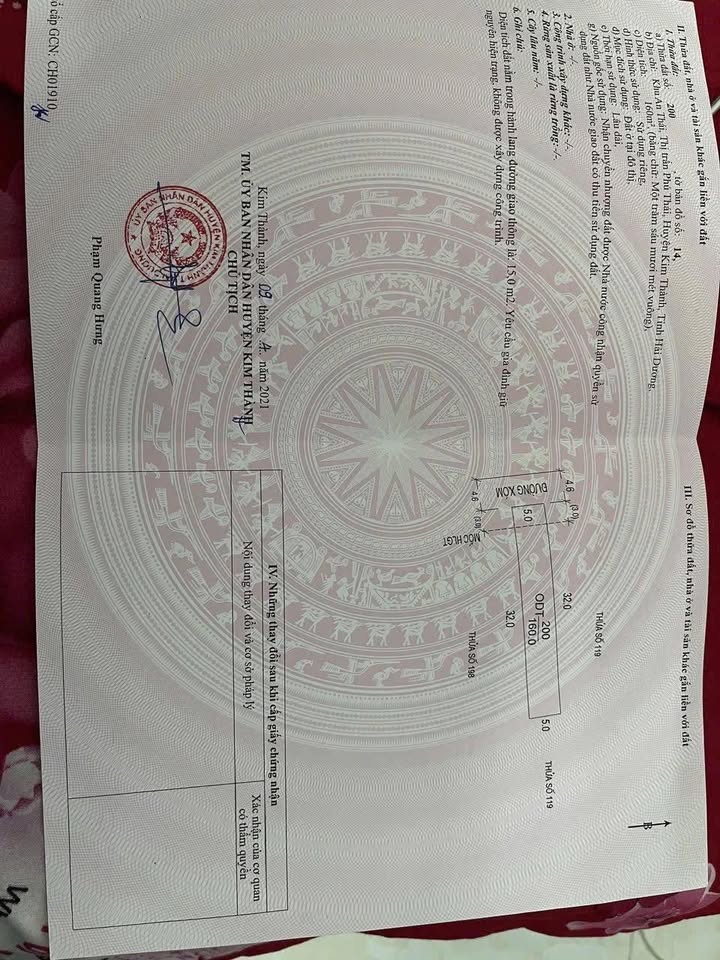 Đất thổ cư 160m² mặt tiền 5m tại An Thái, Kim Thành - Giá tốt chỉ 2 tỷ!