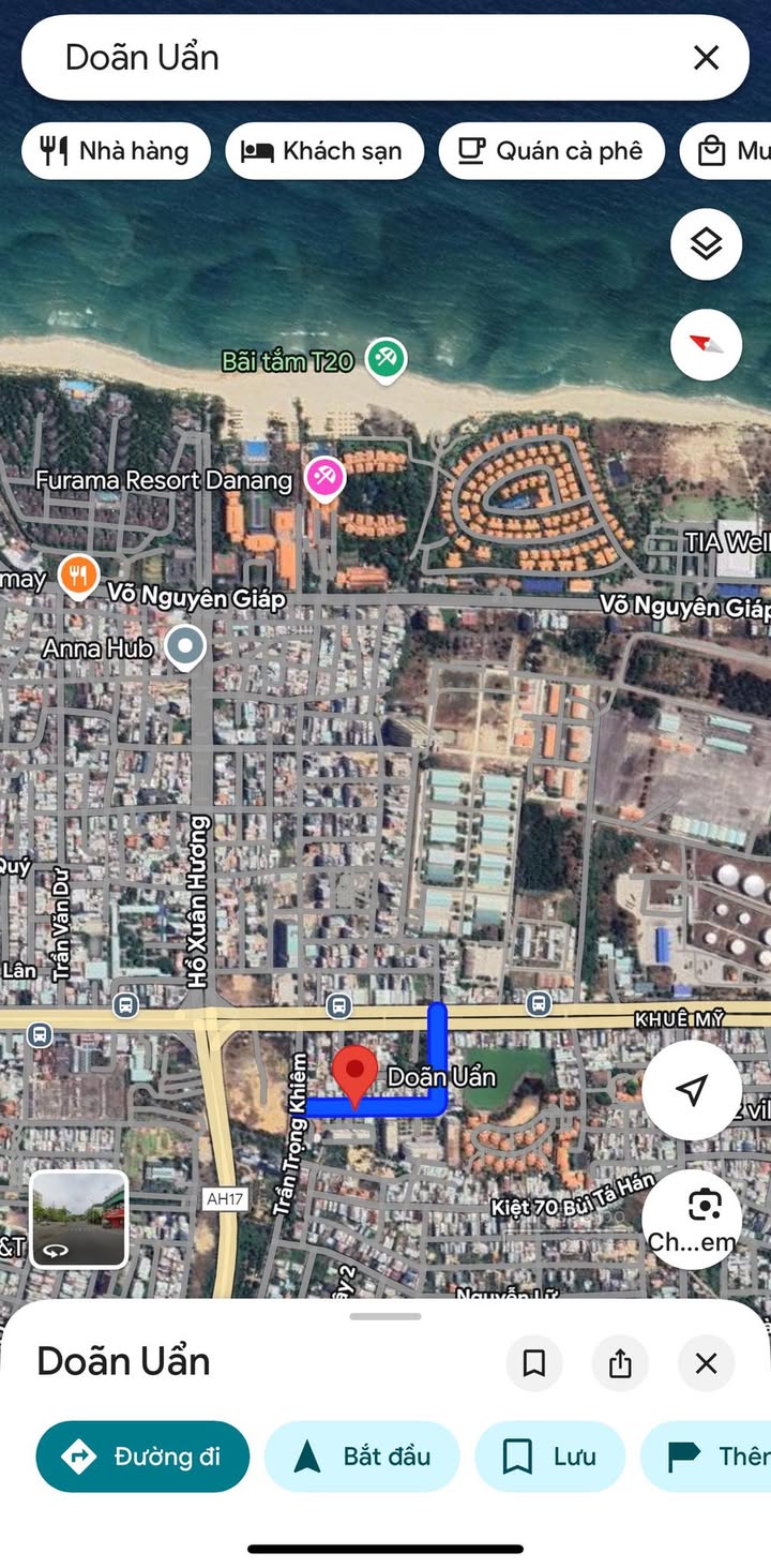 Đất vàng mặt tiền Doãn Uẩn, Khuê Mỹ, Ngũ Hành Sơn 148m² giá 12.5 tỷ - Cơ hội đầu tư hiếm có!