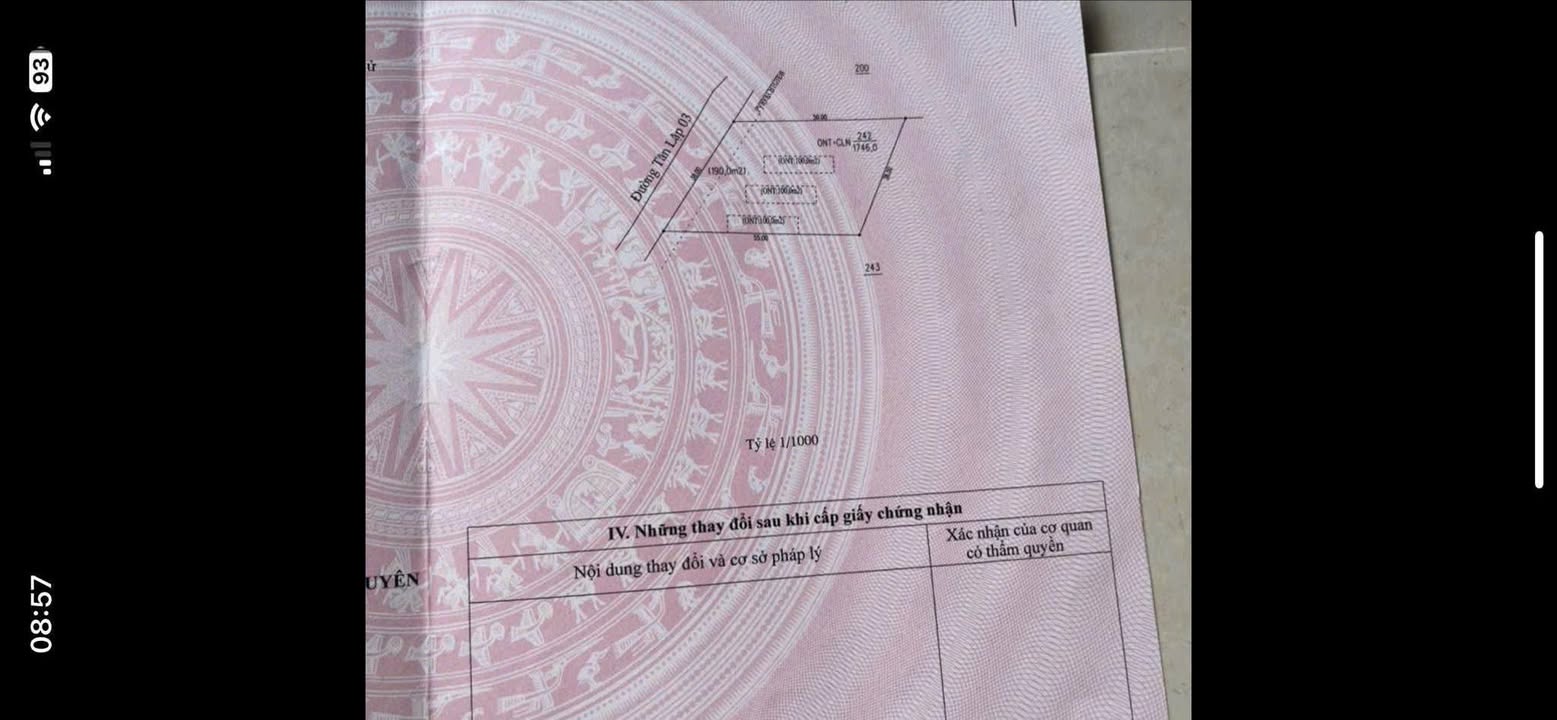 Đất nền Tân Lập Bắc Tân Uyên 1760m² giá 6 tỷ - Cơ hội đầu tư tuyệt vời!