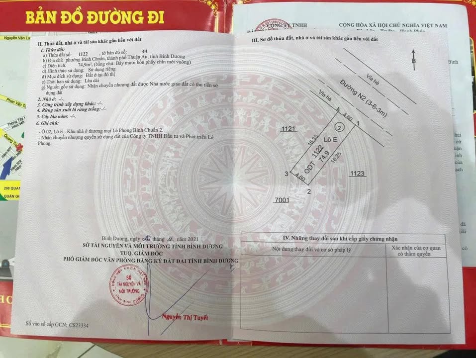 Đất nền Bình Chuẩn 75m² giá 2 tỷ - Cơ hội đầu tư hấp dẫn!