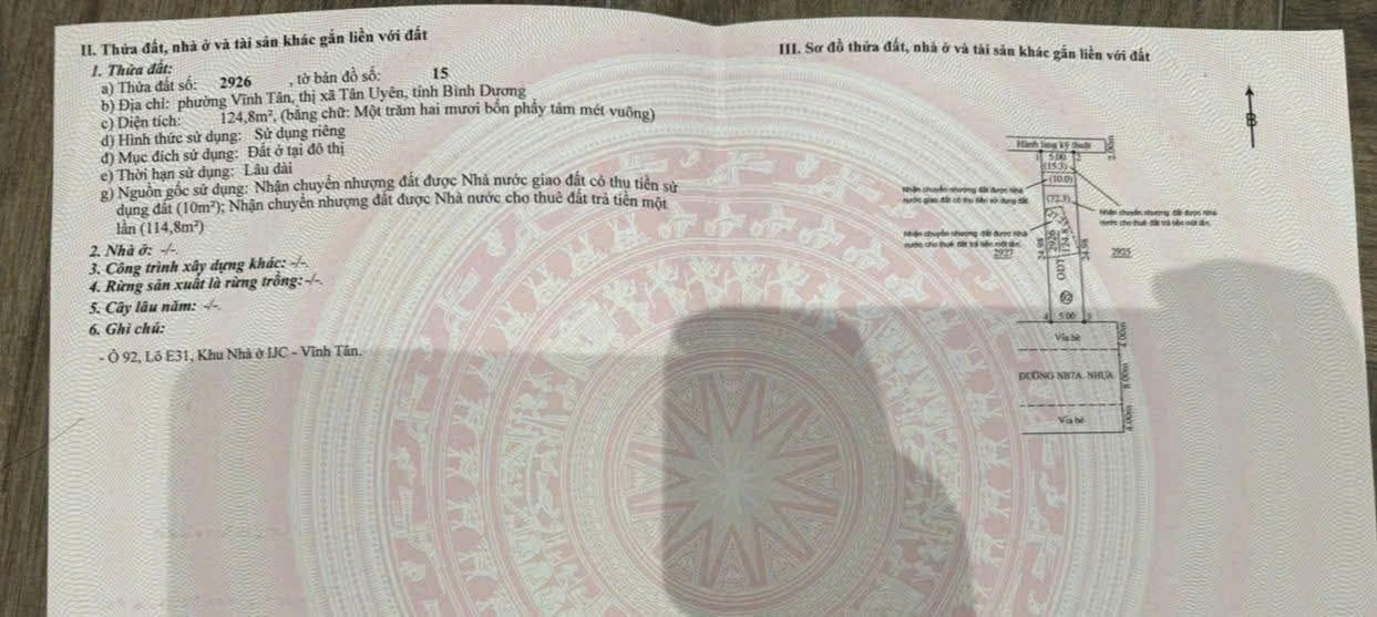 Đất nền 125m² đường NB7A, Vĩnh Tân, Tân Uyên chỉ 2.2 tỷ - Cơ hội đầu tư tốt!