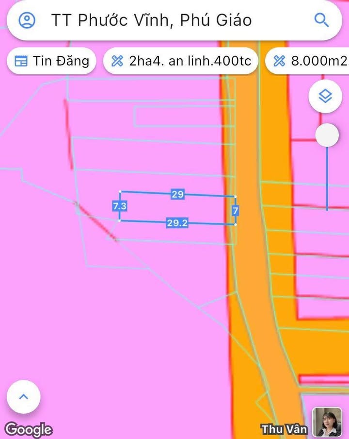 Đất thổ cư 203m² mặt tiền đường Petong Thị Trấn Phước Vĩnh - Giá chỉ 1.2 tỷ VND!