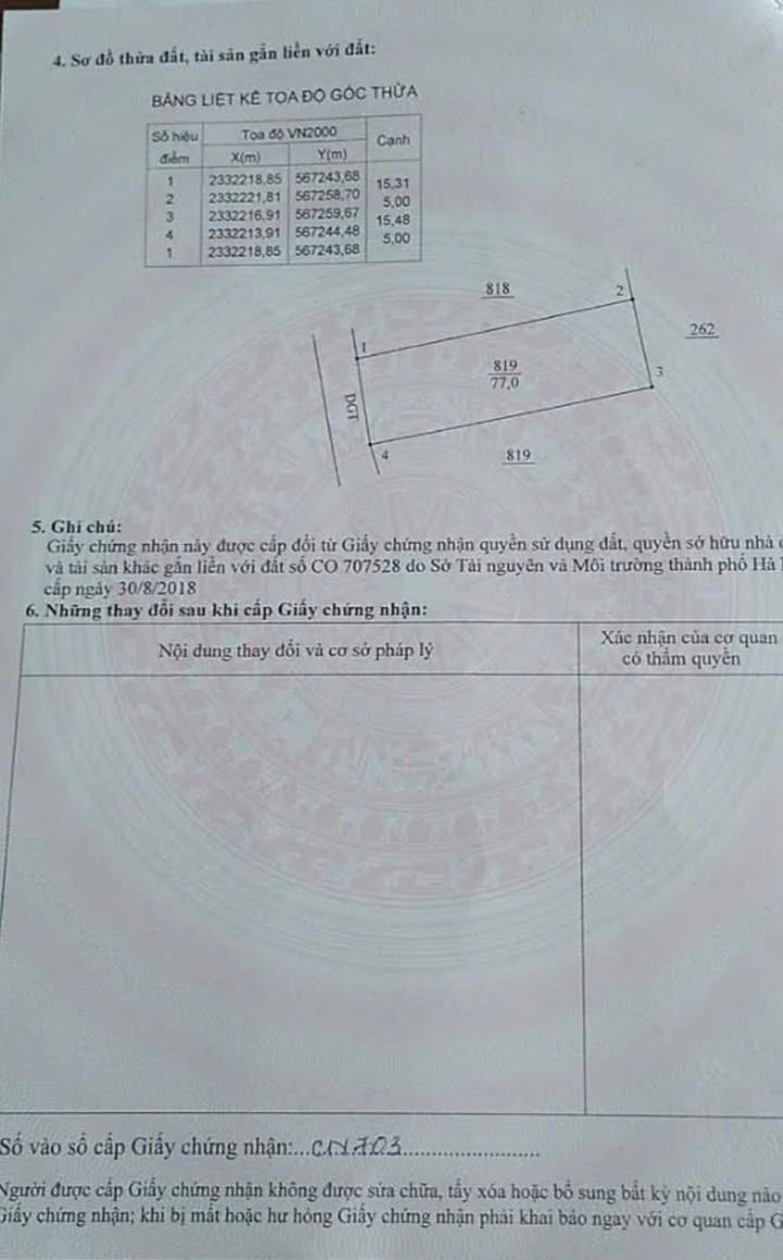 Đất nền Đan Phượng 77m² giá 4 tỷ - Mặt tiền rộng, vị trí đắc địa!
