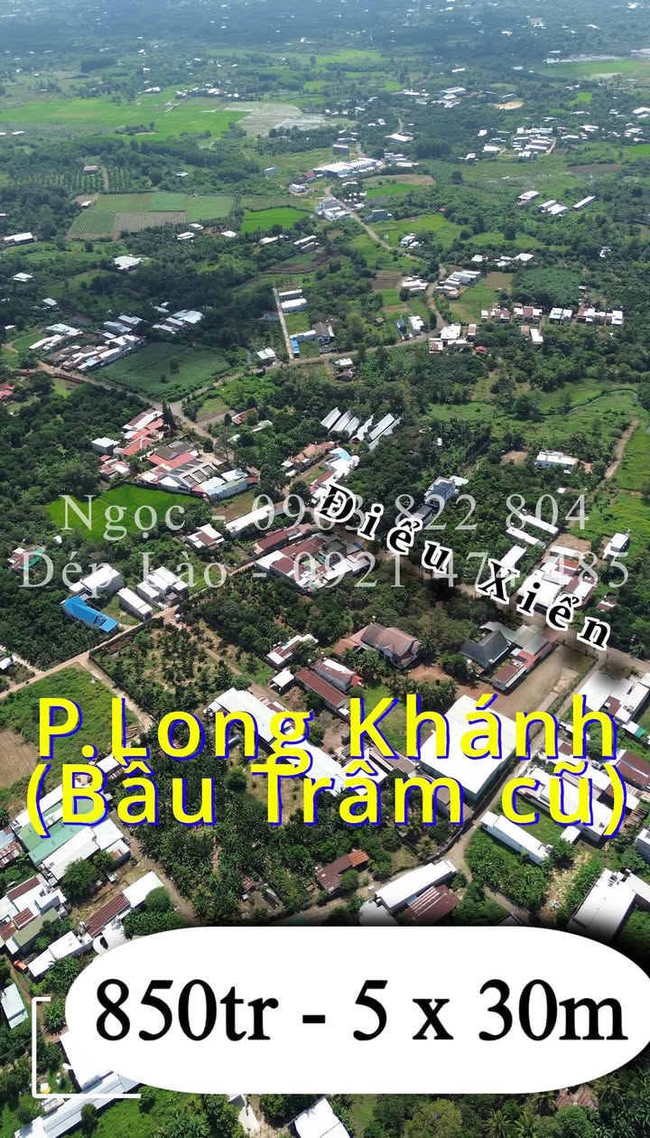 Đất nền Long Khánh 150m² giá 850 triệu - Đầu tư sinh lời hấp dẫn!
