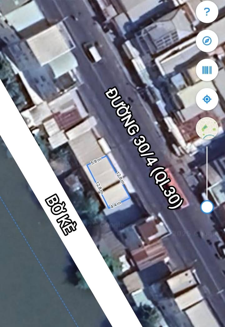 Nhà hoàn công mặt tiền đường 30/4, Cao Lãnh 77m² - Bán gấp, giá tốt!