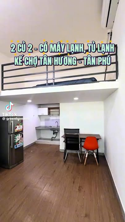 Phòng cho thuê tại đường Thống Nhất, quận Tân Phú - Full nội thất mới, giá thỏa thuận!
