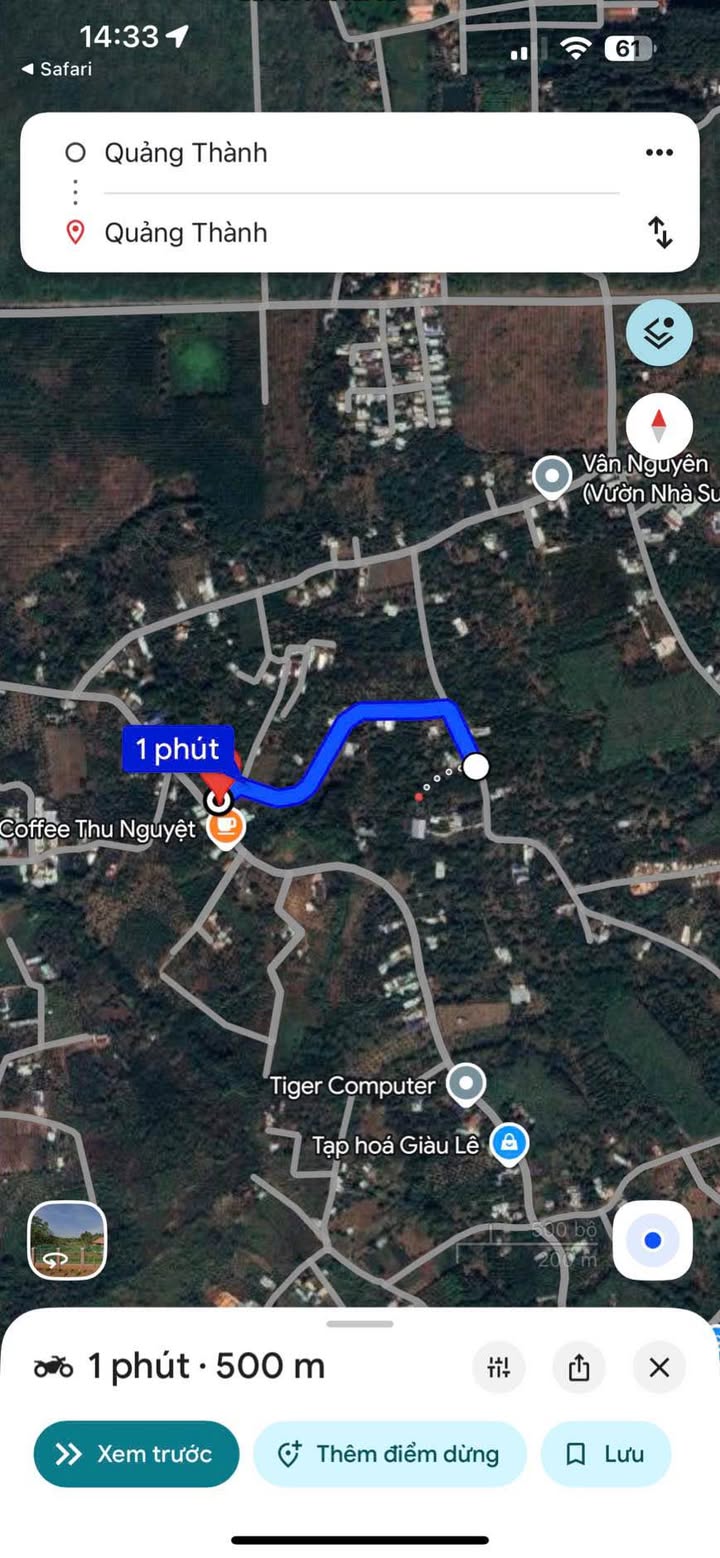 Đất nền 3,1 sào tại Quảng Thành, Châu Đức giá 2,3 tỷ - Tiềm năng phát triển cao!