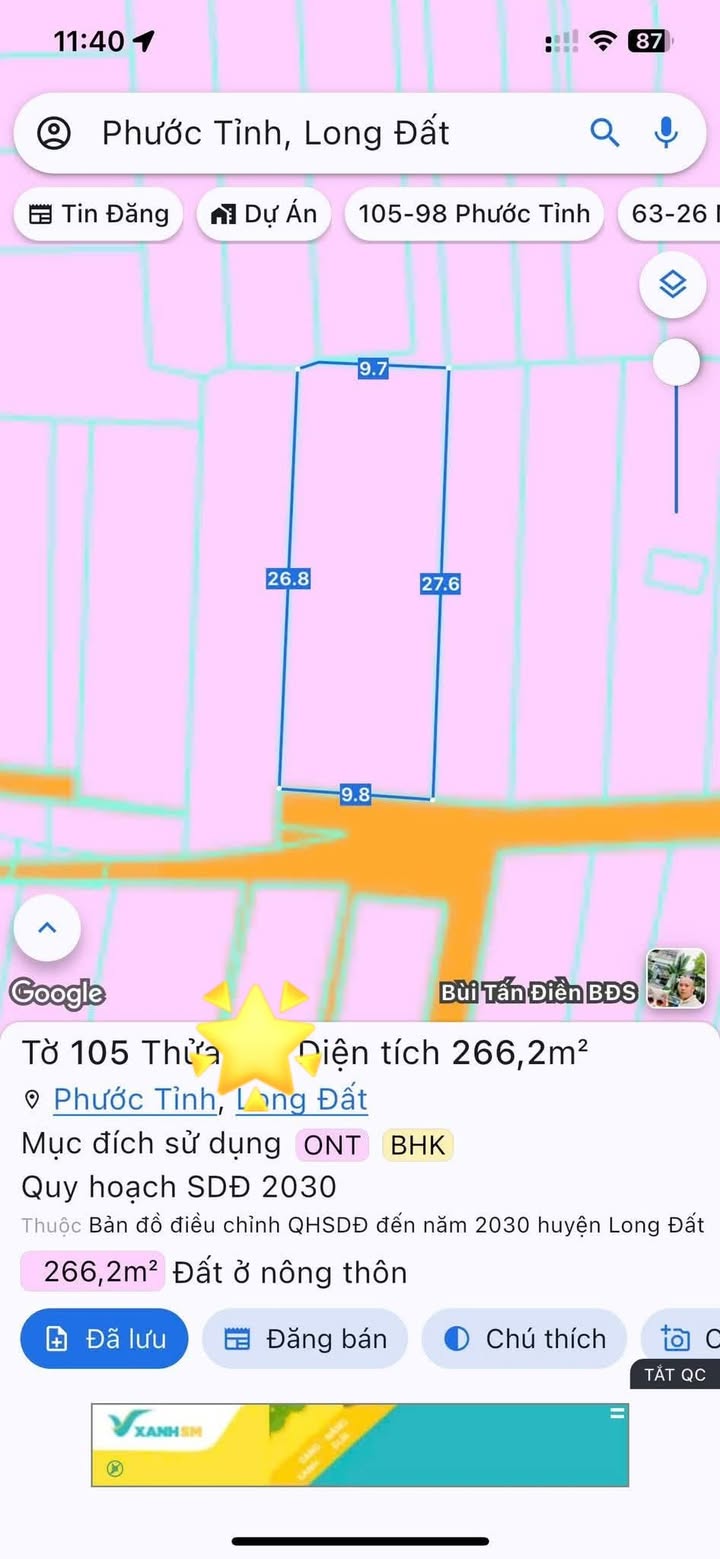 Dãy trọ 12 phòng tại ấp Phước Lợi, 266m² chỉ 4.65 tỷ - Đầu tư sinh lời ổn định!