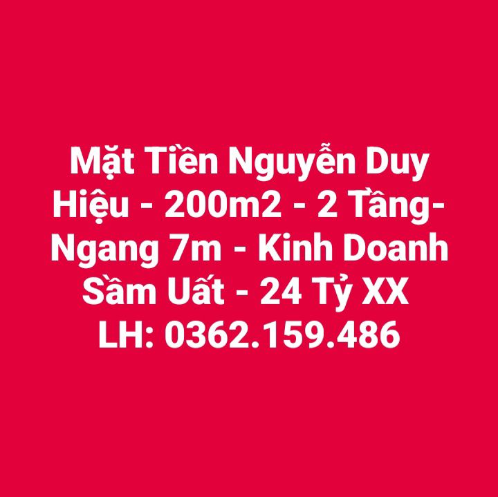 Nhà mặt tiền Nguyễn Duy Hiệu 200m² giá 24 tỷ - Kinh doanh sầm uất!
