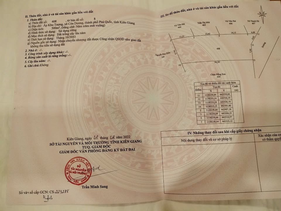 Đất Cửa Dương, Phú Quốc 500m² giá 1.6 tỷ - Cơ hội đầu tư hấp dẫn!