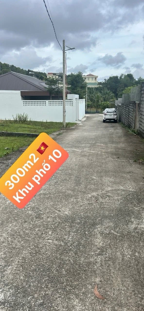 Đất nền 300m² khu phố 10, Dương Đông, Phú Quốc - Giá 3.5 tỷ, đầu tư sinh lời!