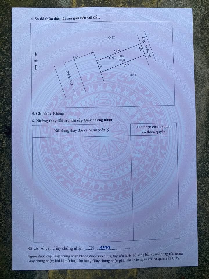 Đất nền xã Công Liêm, Nông Cống 100m² giá 500 triệu - Sổ hồng chính chủ!