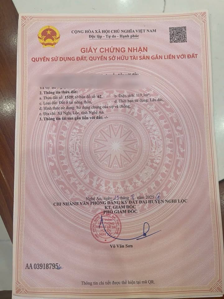 Đất nền Nghi Trung 200m² giá thỏa thuận - Gần Quốc lộ 1A, tiện ích đầy đủ!