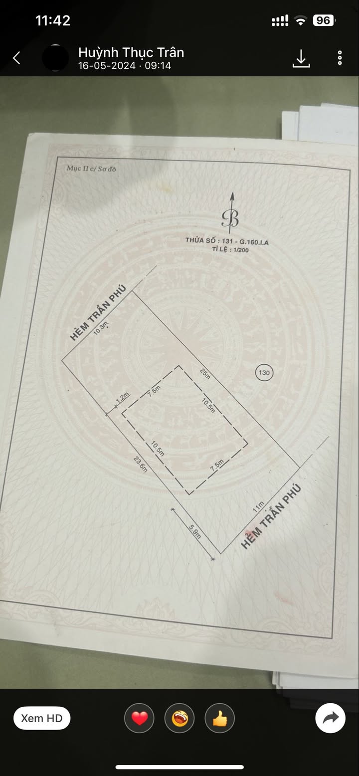 Đất Hẻm 234 Trần Phú, Lộc Sơn 275m² giá 5 tỷ - Đầu tư sinh lời tuyệt vời!