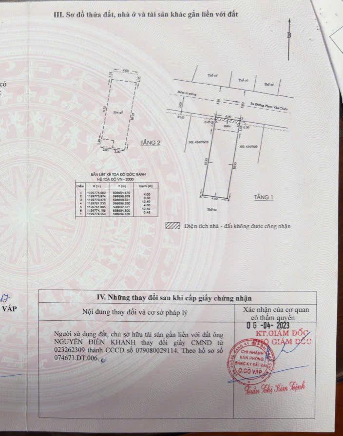 Nhà hẻm xe hơi Phạm Văn Chiêu, Gò Vấp 52m² giá 5.95 tỷ - Vị trí đẹp, tiện xây dựng!