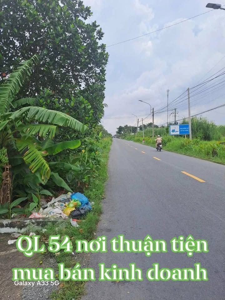 Đất nền mặt tiền Quốc lộ 54 xã Tân Quới 207m² - Giá tốt cho đầu tư!