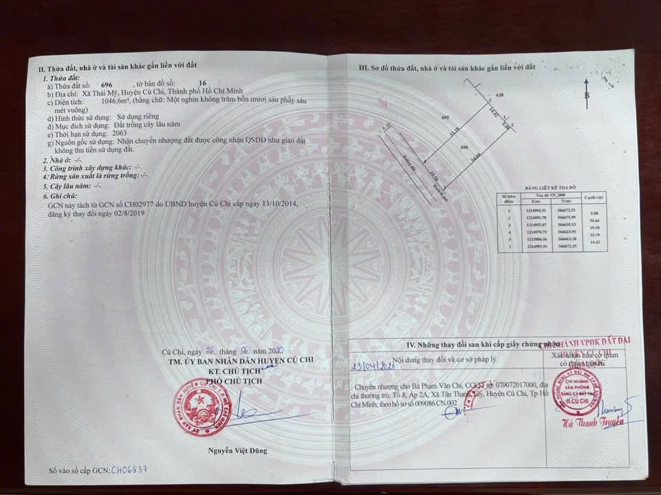 Đất nền Thái Mỹ Củ Chi 1053m² giá 2.35 tỷ - Đường sắp lên nhựa!