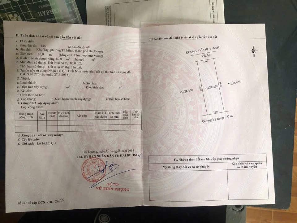 Lô đất khu đô thị Vạn Lộc 80m² giá 3 tỷ - Mặt tiền rộng, chính chủ!