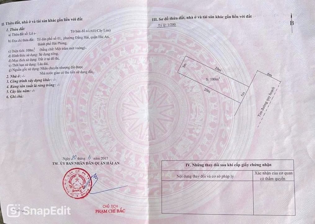 Đất tái định cư Cây Lim, Đằng Hải 100m² giá 3 tỷ - Vị trí đắc địa, đầy đủ tiện ích!