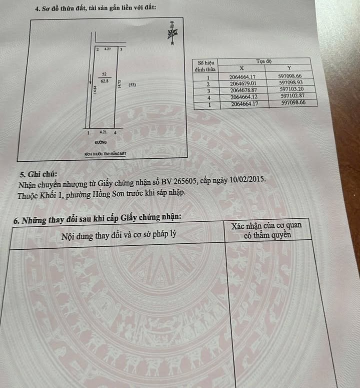 Đất ốt kinh doanh tại chợ Vinh 63m² giá 4 tỷ - Đầu tư sinh lời ngay!