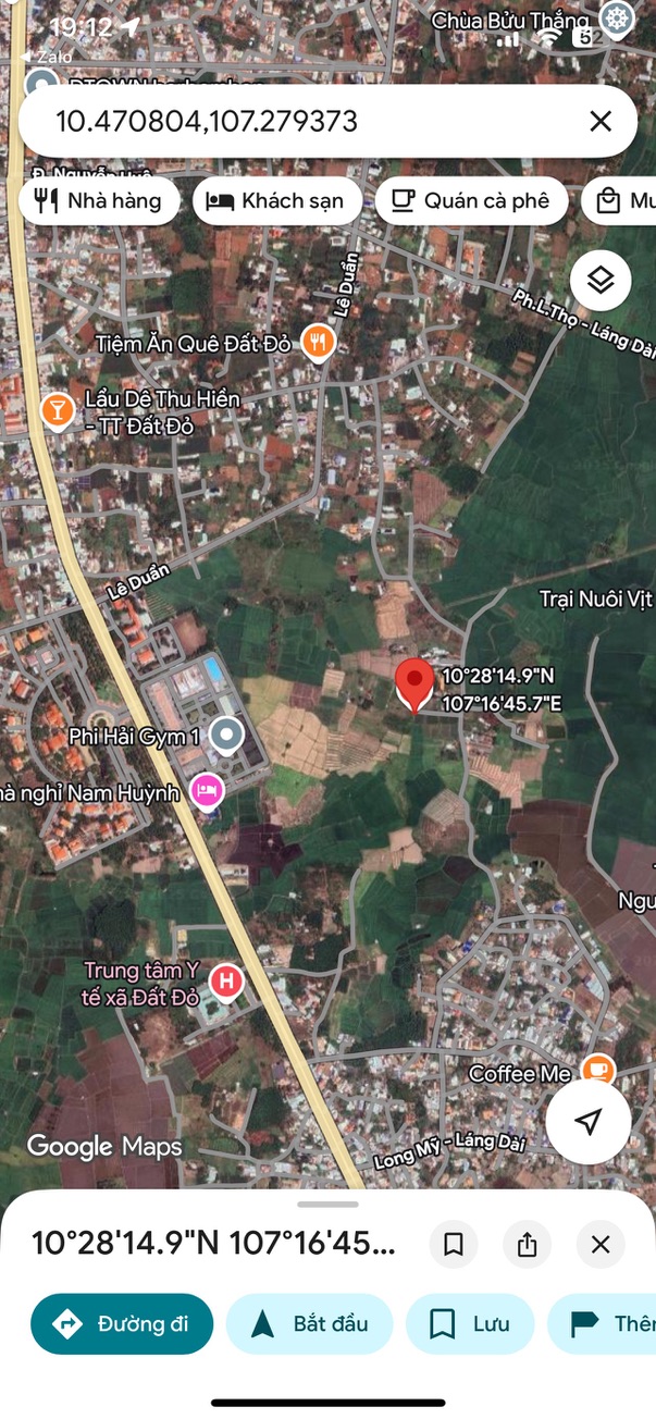 Đất nền Đất Đỏ, Long Đất 1247m² giá 890 triệu - Đầu tư sinh lời tốt!