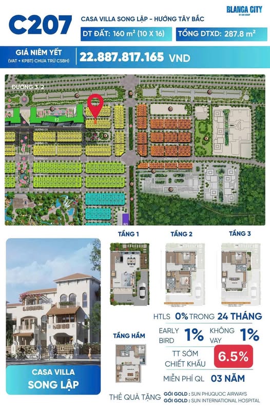 Townhouse 160m² đường 3/2, Vũng Tàu - Thiết kế nghỉ dưỡng sang trọng