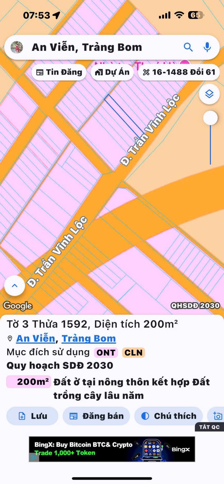 Đất nền An Viễn Trảng Bom 200m² giá tốt - Cơ hội đầu tư hấp dẫn!
