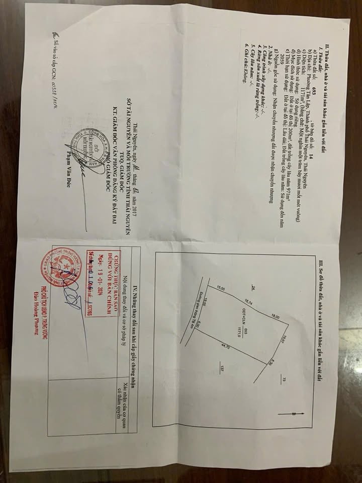 Đất nền Tân Lập Thái Nguyên 1.171m² - Cơ hội đầu tư tiềm năng!