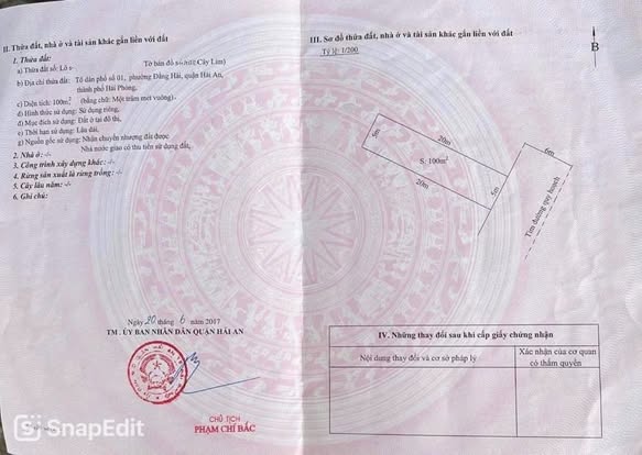 Đất nền TĐC Cây Lim, Hải Phòng 100m² giá 3.75 tỷ - Đường rộng 12m, vị trí đẹp!