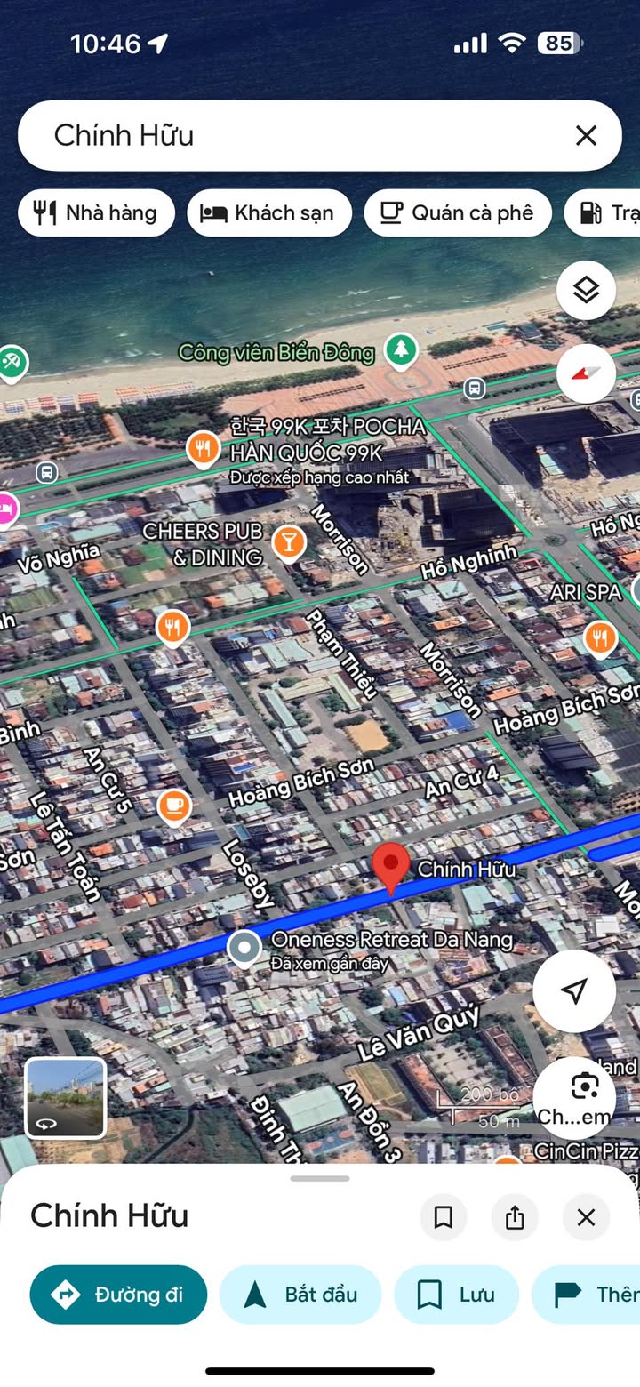 FrontHouse đường Chính Hữu, Sơn Trà 220m² giá 40 tỷ - Vị trí đắc địa gần biển Mỹ Khê!