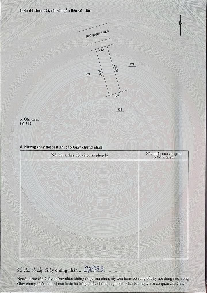 Đất nền Khu Tái Định Cư Đặng Cầu 100m² giá 5 tỷ - Hướng Bắc, vị trí đắc địa!