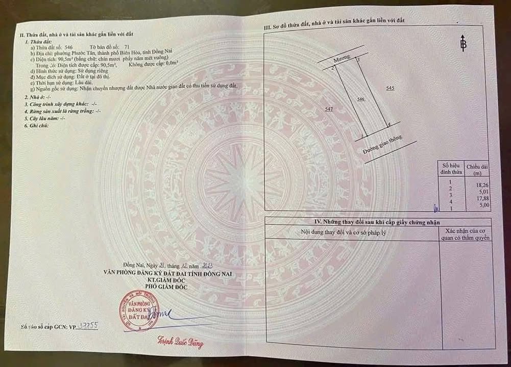 Đất nền Biên Hòa 90m² giá thỏa thuận - Vị trí đắc địa gần Ủy ban Phường Phước Tân!