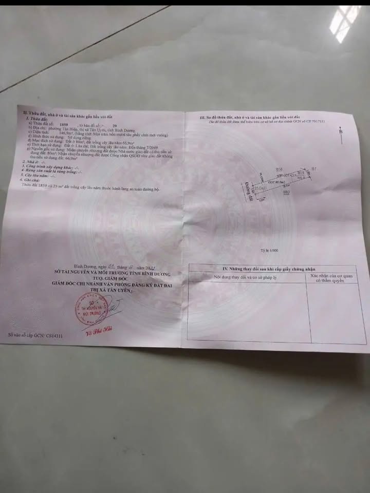 Đất nền Tân Hiệp, Phú Giáo 80m² giá 1.9 tỷ - Vị trí đắc địa, cơ hội đầu tư tuyệt vời!