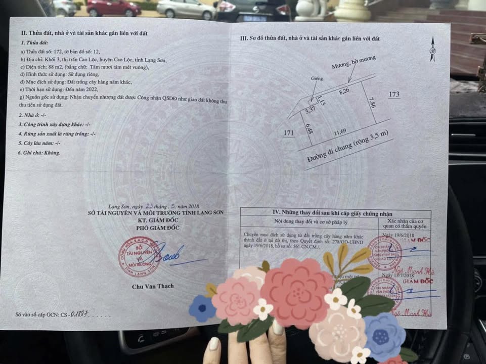 Đất nền Kỳ Lừa, Cao Lộc, 88m² chỉ 600 triệu - Đầu tư sinh lời ngay!