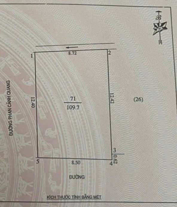 Đất mặt đường Phan Cảnh Quang Vinh 109.7m² giá 8 tỷ - Lô góc 2 mặt tiền thoáng đãng!